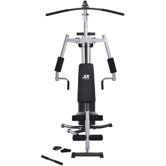 rayihni Jx Fitness Multi Functional Home Gym Equipment Jx-187F With Leg Extension & Bicep Curl/ Weight Stack 98Lbs Dead Weight Stacks - Image 5