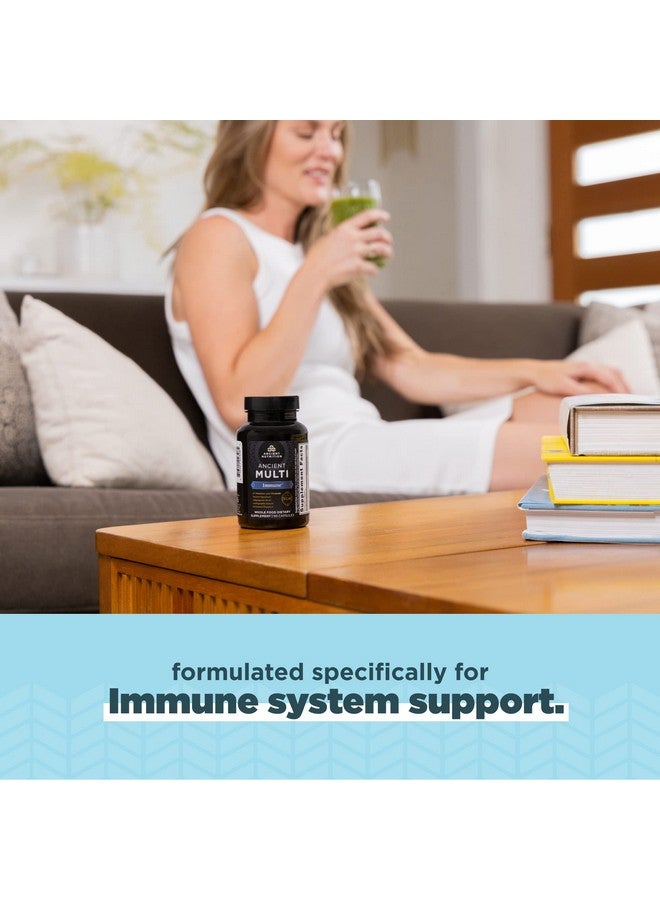 آينشنت نيوترشن فيتامينات متعددة من Ancient Nutrition لدعم المناعة، مناعة، 21 فيتامين ومعادن مع فيتامين د وفيتامين ج، الكركم، يدعم المناعة، تخفيف التوتر وصحة القلب، مناسب لحمية الكيتو، 90 كبسولة - Image 4