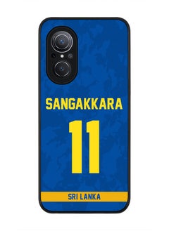 Rugged Black Edge Case for Huawei Nova 9 SE , Slim fit Soft Case Flexible Rubber Edges Thin Cover - Player Name - Kumar Sangakkara, Jersey Number- 11