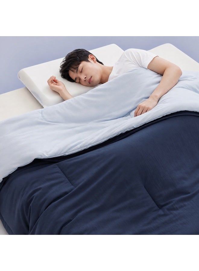 ShinyFlower Luxury 2-in-1 All-Season Comforter, Double-Layer Detachable Comforter with Zipper Connection, Soft & Fluffy Adjustable Warmth Bedding 240 × 220 cm - Image 4