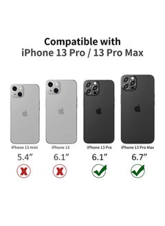DIGI CORE iPhone Camera Lens Protector Compatible With Apple iPhone 13 Pro/13 Pro Max Black iPhone Camera Lens Cover  - Image 3