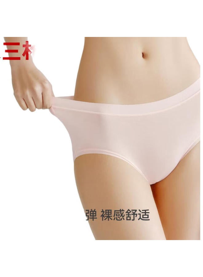 THREEGUN Modal High Elasticity 7A Antibacterial Seamless Breathable Women'S Triangle Panties [3 Pieces Per Box] - Image 2