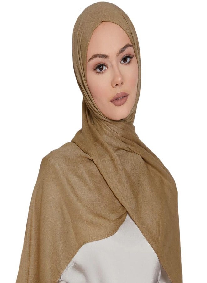 حجاب يييو النسائي المجعد، خفيف الوزن، يسمح بمرور الهواء، بلون موحد، مصنوع من القطن الناعم، مناسب للنساء، أوشحة أنيقة للمسلمات - Image 2