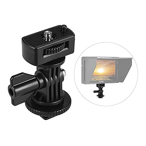 Shomex® Universal Adjustable Cold Hot Shoe Mount Adapter with 1/4" Screw for LED Light Video Monitor Indoor Outdoor Photo Video Studio Shooting Purpose - Image 2