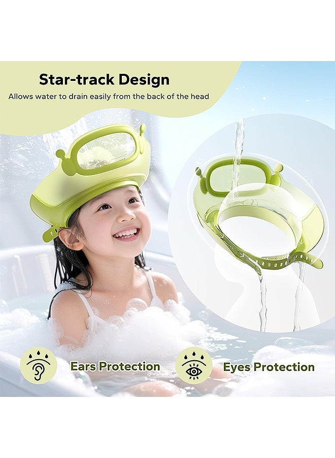 MXN Baby Shower Cap with Eyes Ears Cover - Hair Washing Shield Adjustable Bath Visor Control Flow Rinser Boys Girls Essentials Bathroom Accessories Newborn for Bathtime - Image 5