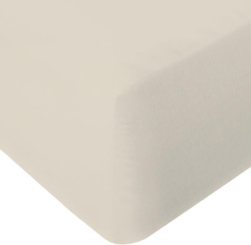 RISHAHOME Field test upgraded craftsmanship 3 Piece Bedsheet Set King Size|Beige Colour|1 Flat Bedsheet - 260x240 cm, 2 Pillowcases - 50x75 cm|Non allergic Microfiber for year-around use. Classic design alternatives - Image 4