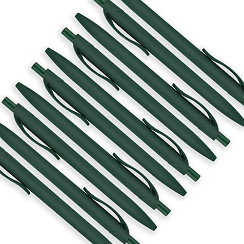Deegtran 200 Pack No Bleed Green Barrel Click Pens, Wholesale Retractable Ballpoint Pens, Medium Point, Smooth Ink, 1.0MM Black Ink - Image 4