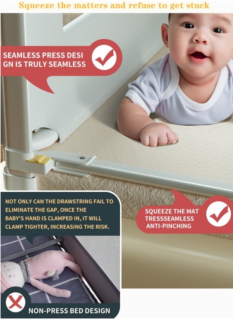 RuiHhome Bed Rail for Toddlers, Toddler Bed Rails with Double Child Lock, Bed Rail for Baby Kids, Infants Height Adjustment Guardrail for Queen Size Bed -1Piece - 59 Inch (1.5m)  - Image 3