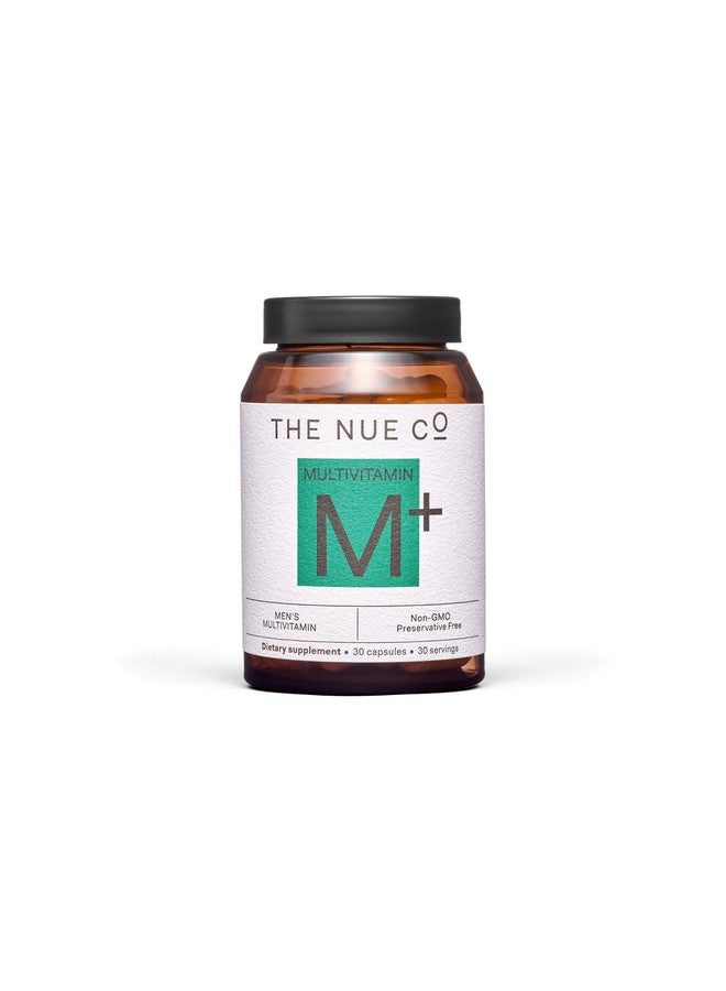 the nue co مكمل متعدد الفيتامينات للرجال من The Nue Co.، يدعم الطاقة، المناعة، التركيز، نباتي، خالي من الغلوتين، 30 كبسولة - Image 1