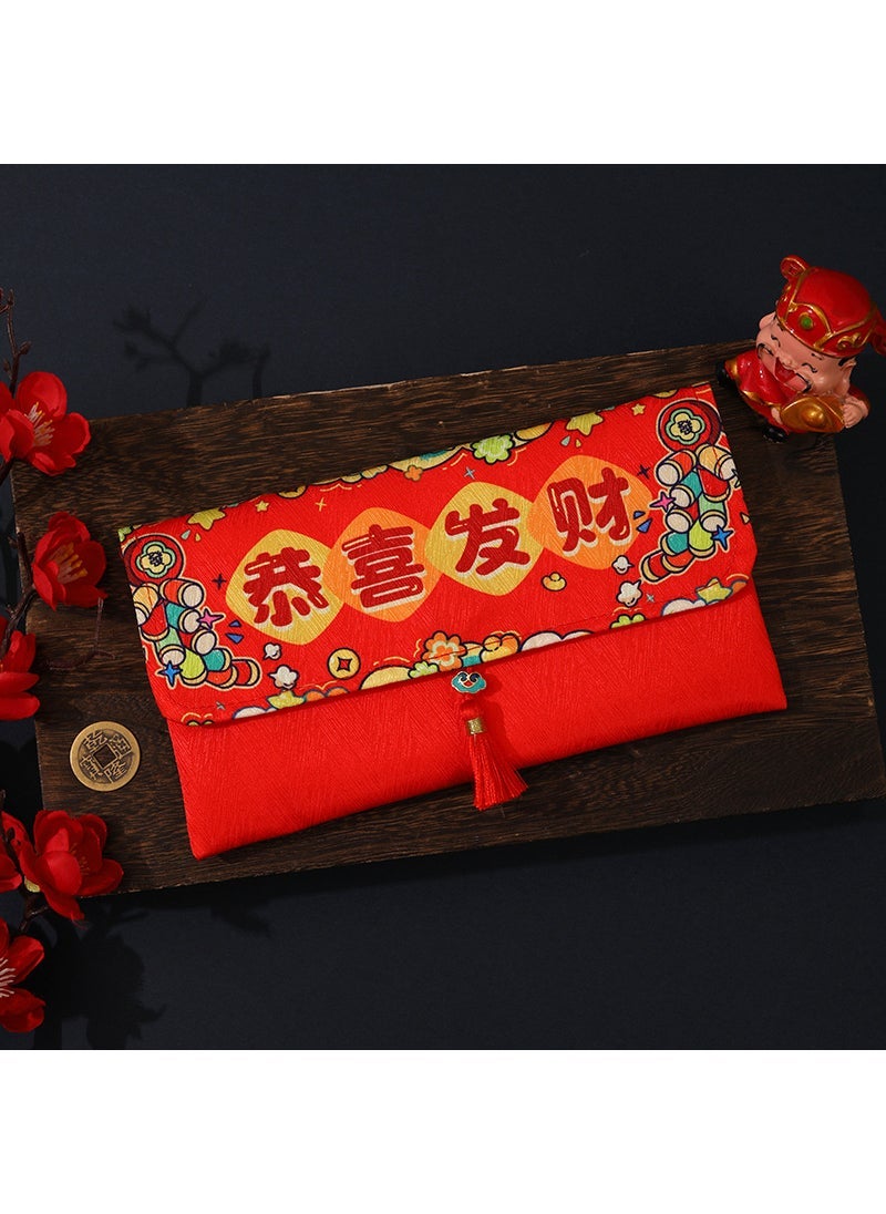Generic Creative Luxury Cartoon Fabric Red Envelope for Lunar New Year Everything goes well  - Image 4