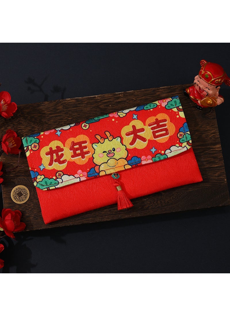 Generic Creative Luxury Cartoon Fabric Red Envelope for Lunar New Year Everything goes well  - Image 5