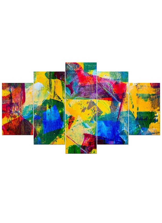 KARTIK KARTIK™ Digital Print Painting 5 Panel Wall Decor Wall Art Wooden Painting Wallpapers for Home, Office & Gift (30 x 17.5 Inches)  - Image 1
