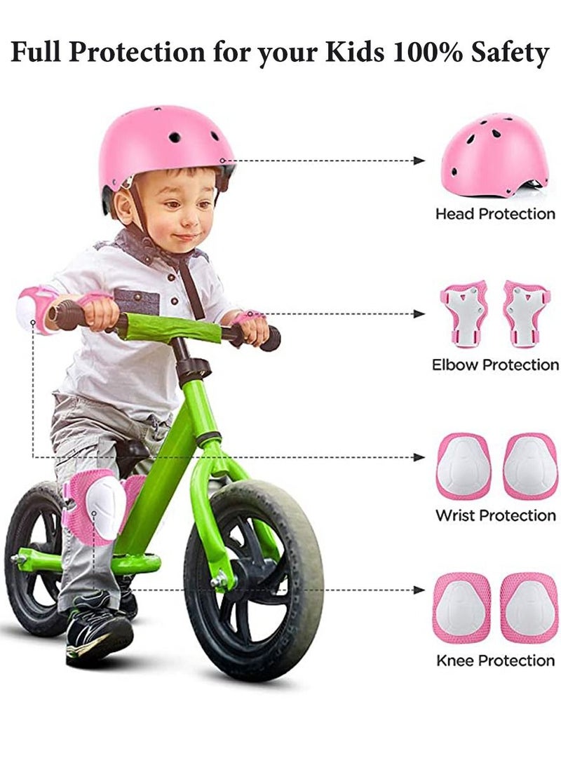 SUPER WINNER Kids Skateboard Helmet Protective Gear Set of 7 Pieces for Scooter, Cycling, Roller Skating, Use as Bike Helmets, It has Knee Pads Elbow Pads, Wrist Guards and Adjustable 100% Safety - Image 2