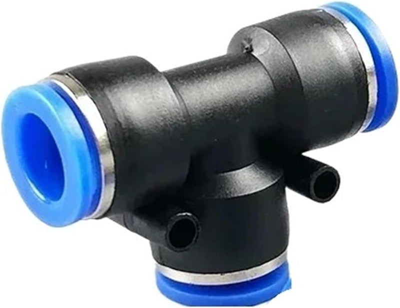 Pe 10 Pneumatic Connector Quick Connect Tee Reducer Plastic Pipe Hose 20 Pcs - Image 2