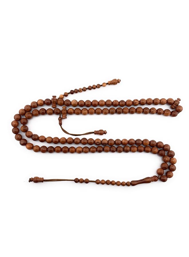 erorex Natural Walnut Wood Rosary Decorated With Royal - Image 2