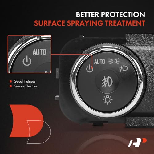 A-Premium مفتاح مصابيح أمامية A-Premium لوحة عدادات مفتاح خافت مصابيح أمامية متوافق مع شيفروليه ترافيرس 2013-2017 و بويك إنكلايف 2008-2014، استبدال# 25822152 - Image 4