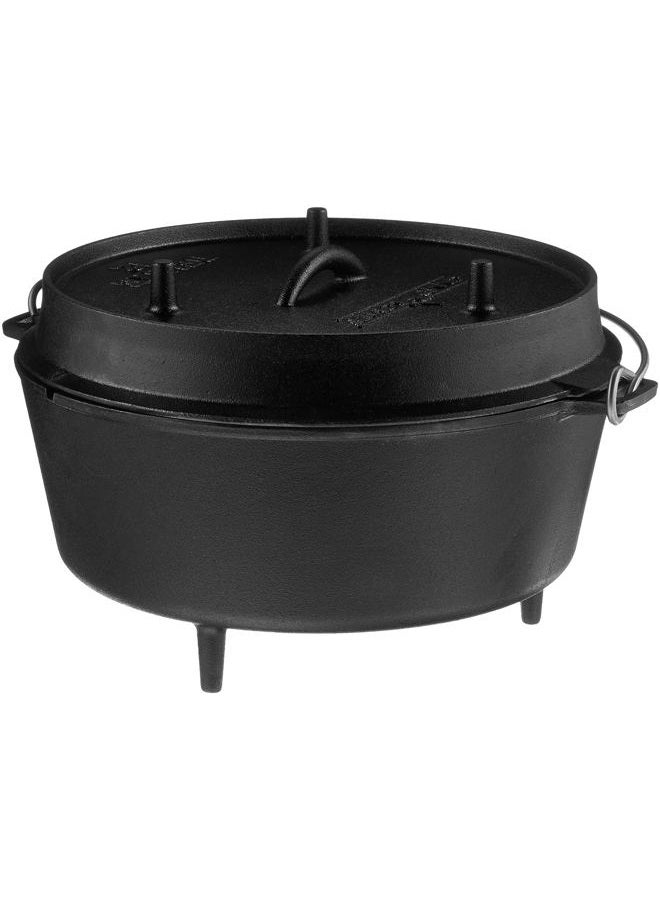 Camp Chef DO-12 Pre Seasoned Cast Iron Dutch Oven, Black - Image 4