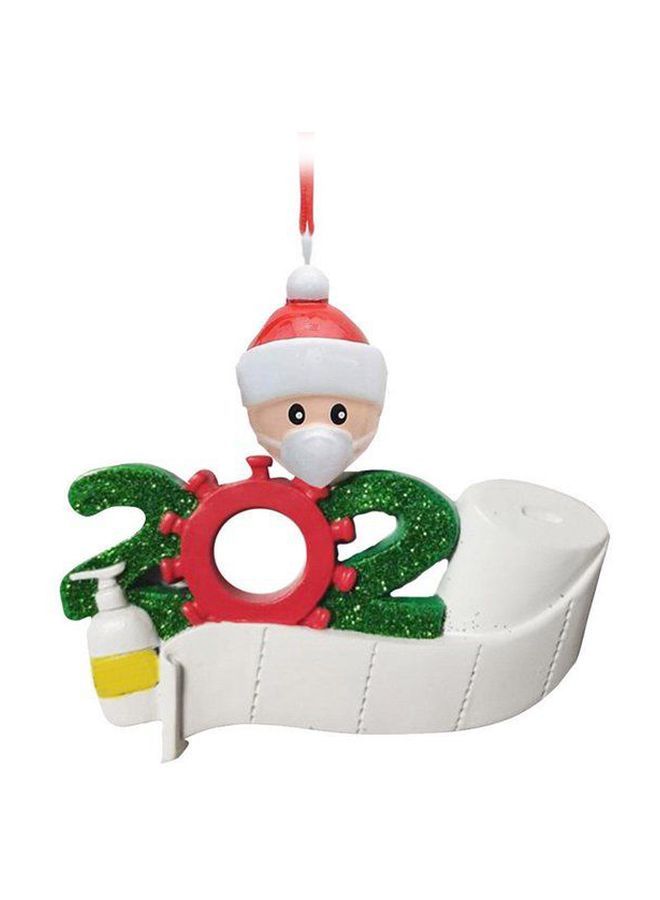 NIBEMINENT Tree Hanging Decorative Ornament White/Red/Green 11x1x8cm