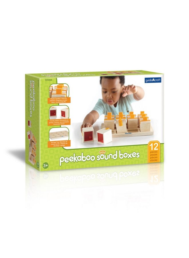Guidecraft Peekaboo Sound Boxes with Storage Tray : Musical Toy for Children - Kids Early Learning and Development Toy - Image 2