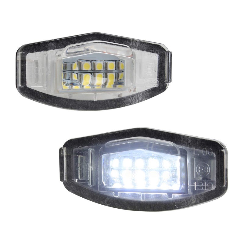 NDRUSH LED License Plate Light Tag Lights Compatible with Honda Accord Civic Sedan Odyssey Pilot Acura 6000K White Pack of 2