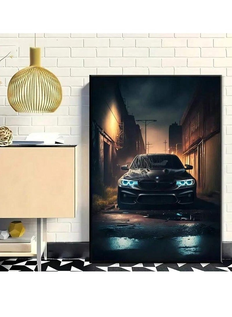 لوحة قماشية لسيارة بطباعة رقمية عالية الجودة مع اطار 30*20 سم - Image 2
