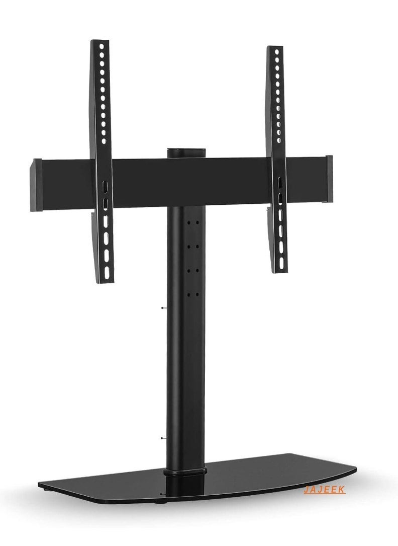 JAJEEK Universal Tabletop TV Stand Base with Adjustable Height | Fits 32" to 60" LED LCD TVs | Stable and Durable TV Mount | Easy Setup & Modern Design - Image 1