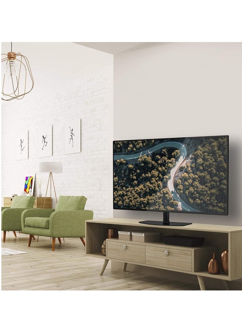 JAJEEK Universal Tabletop TV Stand Base with Adjustable Height | Fits 32" to 60" LED LCD TVs | Stable and Durable TV Mount | Easy Setup & Modern Design - Image 4