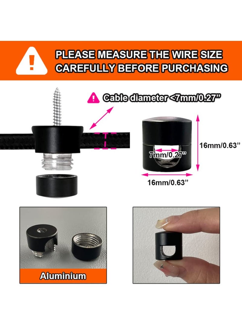 KASTWAVE Swag Hook for Chandelier Ceiling Lights Cable, 6 Pack Metal Swag Hooks for Ceiling Hanging Lights, Pendant Light Hook for Ceiling Lamp, Black Ceiling Hooks - Image 2