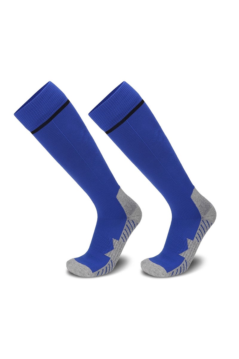 جناح السماء جوارب كرة القدم للرجال (1/2/3/4 زوج) وسادة رياضية، قابلة للتنفس، مريحة، مضادة للانزلاق، حماية من الوسادة، امتصاص العرق، جوارب رياضية للأطفال والشباب والبالغين - Image 1