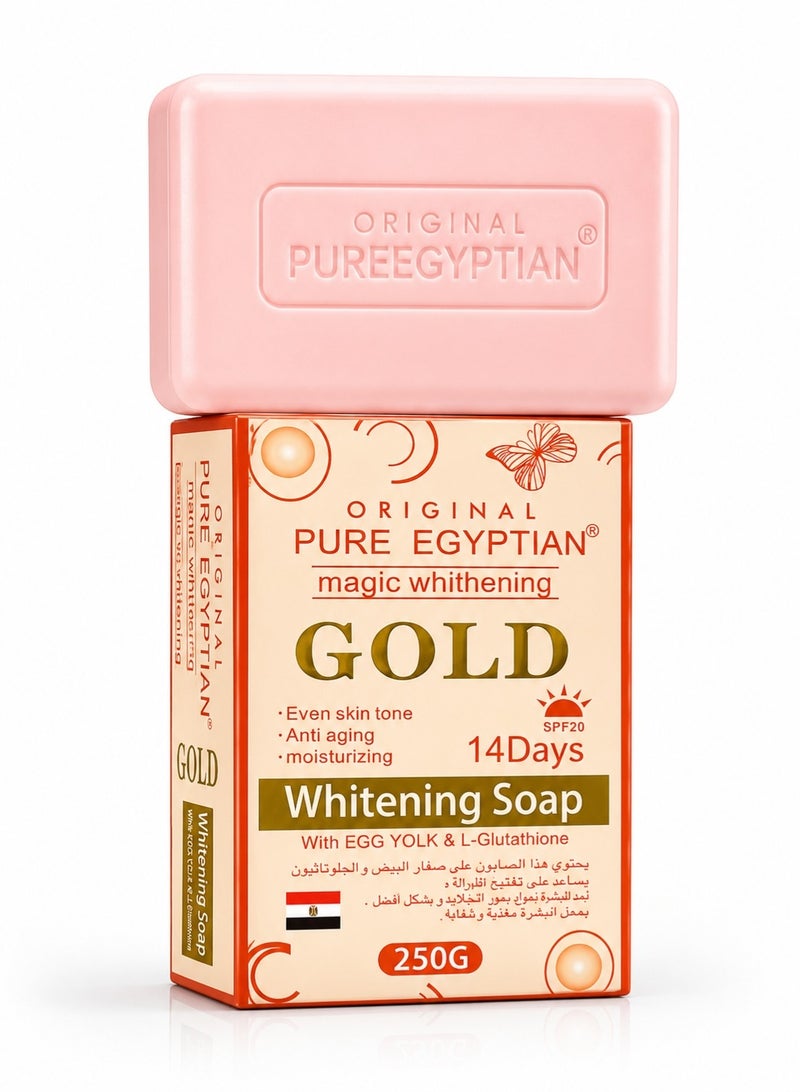 Gold Original Pure Egyptian Gold Magic Whitening Soap (250G) - Image 1