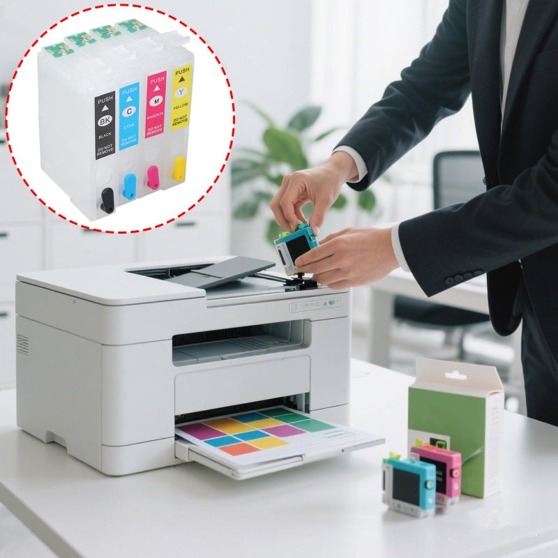 Refillable Ink Cartridge Pack Color 604XL for XP2200 XP4200 WF2950DWF XP5200 WF2960DWF - Image 3