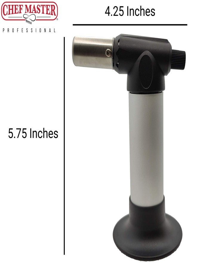 Chef-Master Chef Master Mini Cooking Torch, Food Torch Lighter for Cooking, Butane Kitchen Lighter with Self-Igniting Peizo Trigger, Adjustable Flame for Restaurants for Desserts, Steaks, Creme Brulee, BBQ -90269 - Image 5