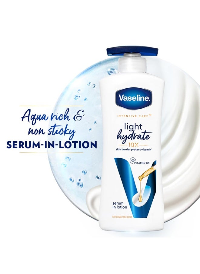Vaseline Light Hydrate Serum In Lotion, 400 ml | Superlight & Non-Sticky for Hydration Boost - Image 4
