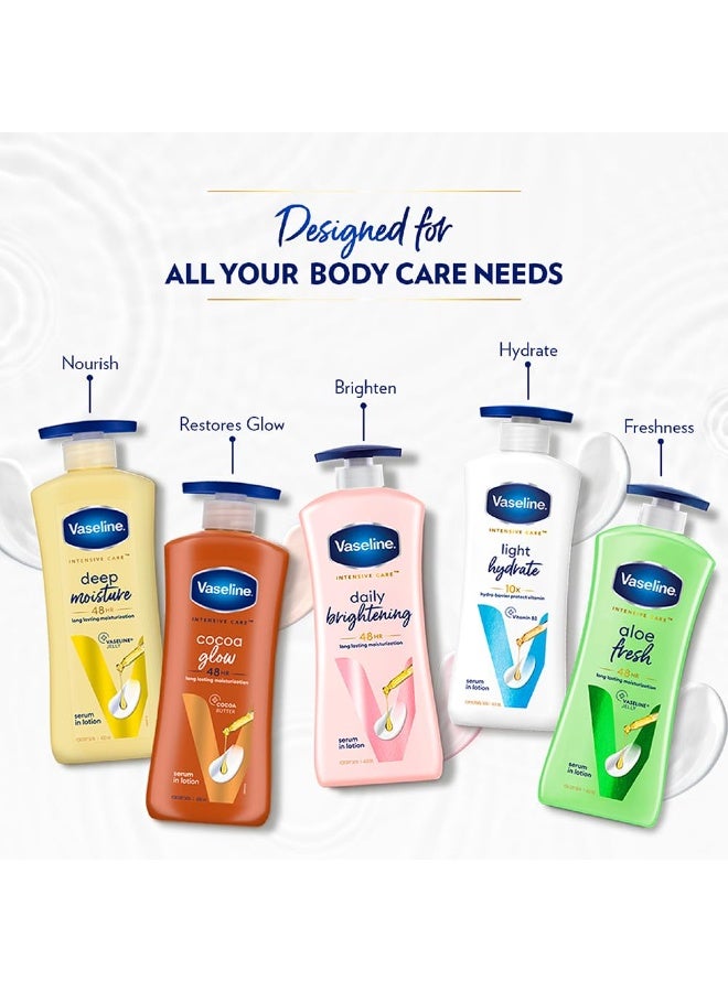 Vaseline Light Hydrate Serum In Lotion, 400 ml | Superlight & Non-Sticky for Hydration Boost - Image 2