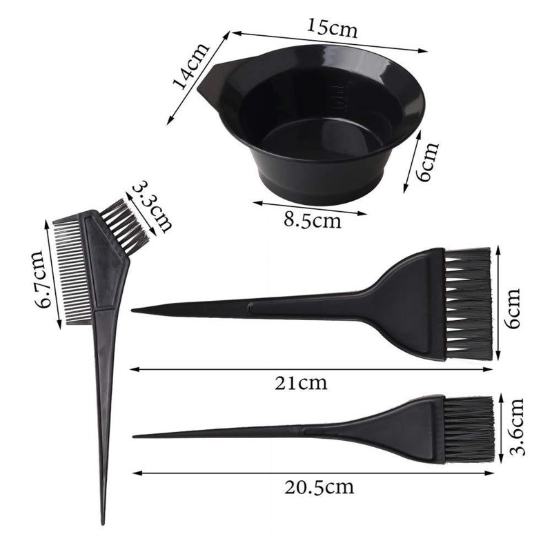 Hairdressing Tools Disposable Hair Color Shawl Hair Coloring Set Salon Tools Hair Color Brush Hair Color Comb Hair Clip Stirring Stick Ear Cover Shawl - Image 4