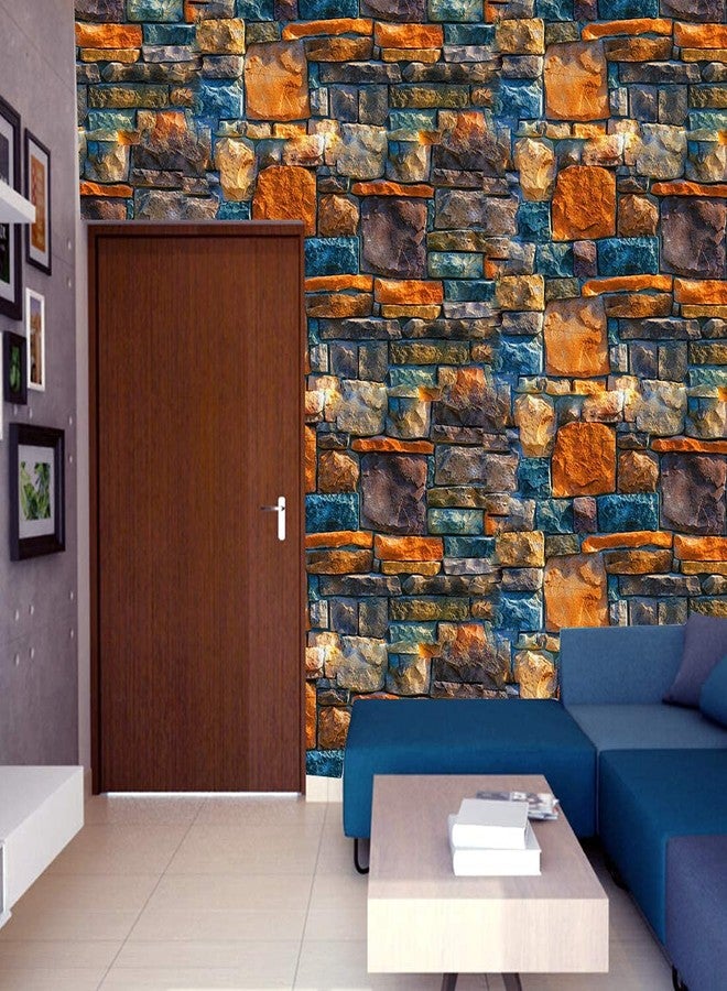 DECOR PRODUCTION 2021-pt6 PVC Self Adhesive Fantasy Wall Sticker for Home Decor, Living Room, Bedroom, Hall, Kids Room, Play Room (10sq.ft), Pack of 1 - Image 2
