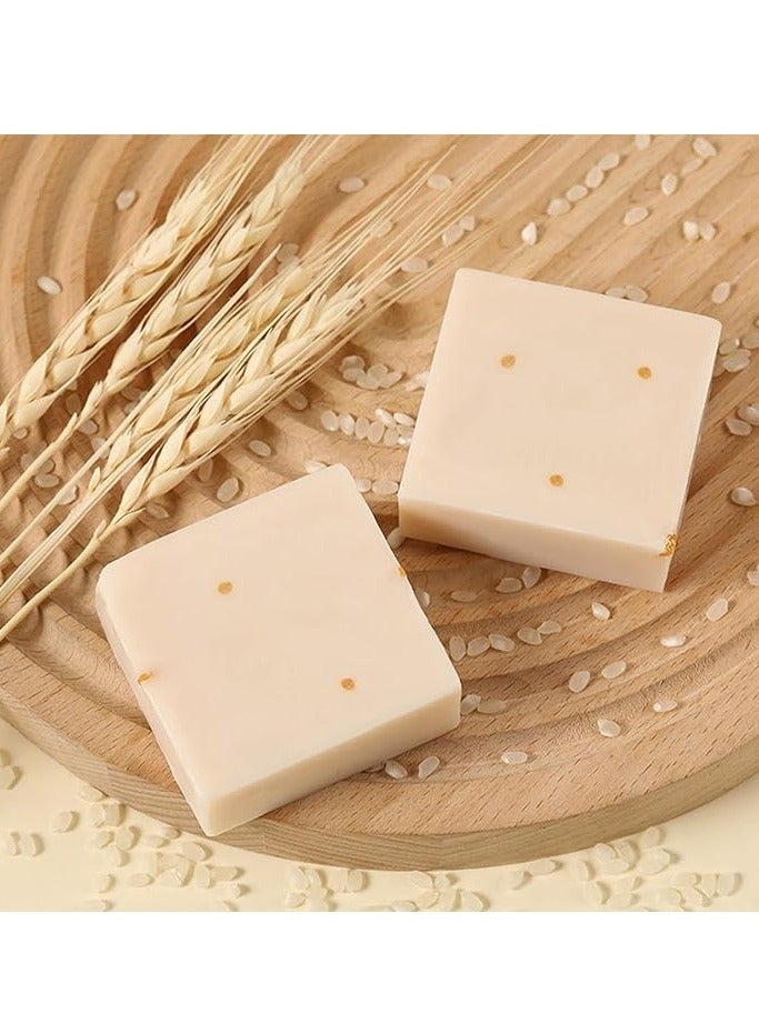 JAM Thai Rice Soap - Rice Milk Soap, Rice Soap for Face, Jabon Aclarante de Piel, Jabon De Arroz Para Aclarar La Cara, Thai Handmade Rice Soap Bar (5PC) - Image 2