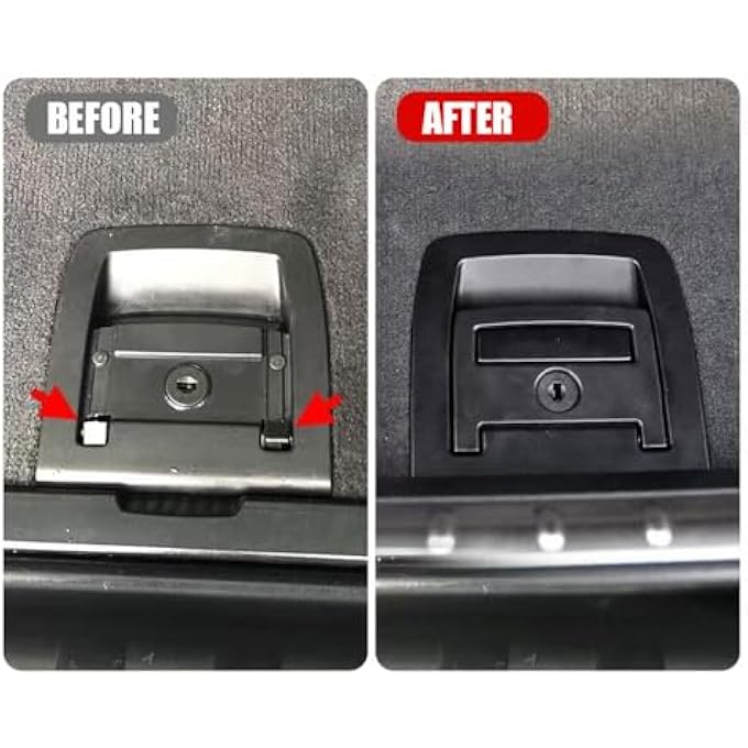 ريحني مقبض سجاد حصيرة خلفية متوافق مع سلسلة ملحقات بي إم دبليو 5 E60F07F11 20092016 X5 E70F15 20062018 X6 E71F16  وظيفة القفل 200720152016201720182019Without - Image 3