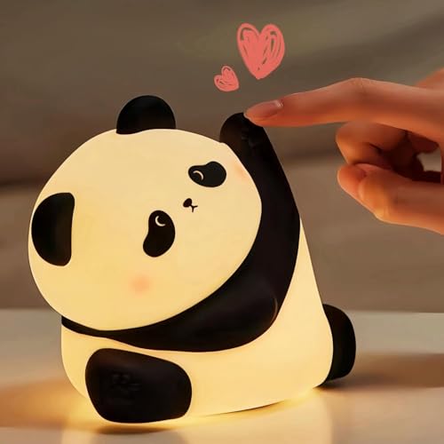 One94Store Rechargeable Silicone Panda Night Light for Kids | Kung Fu Panda Inspired 7-Color LED Lamp | Soft BPA-Free Bedside Nightlight | Cute Room Décor & Gift for Toddlers, Teens & Valentine’s Day - Image 3