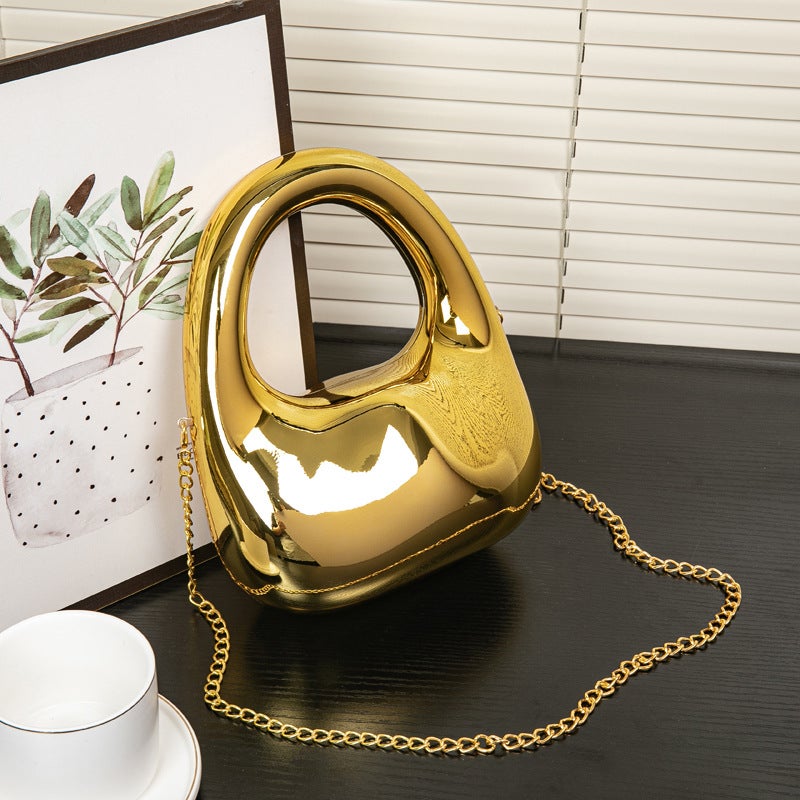 Colorful Acrylic Trendy Bucket Bag Sequin Evening Bag Style Fashion Stylish Personality Dazzling Colors - Image 4
