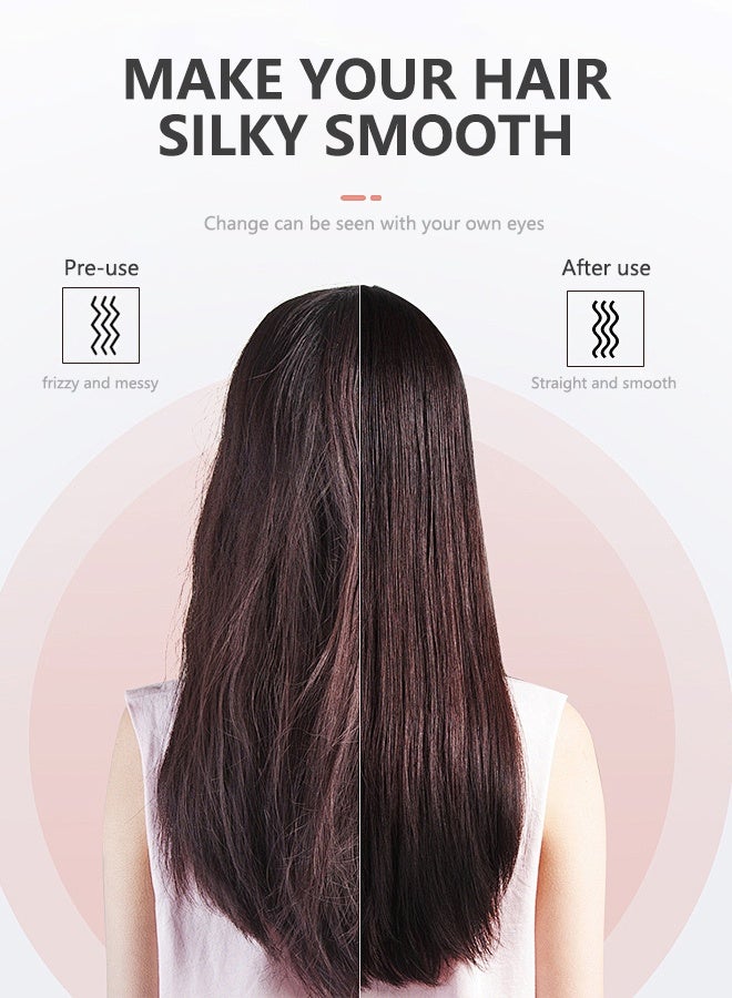 Cordless Rechargeable Hair Straightener, USB Charging Cable Hair iron, Brown leather decoration, 3 Fast-Heating Temperature Settings, Portable, anti-slip design, Ideal For Travelling - Image 3