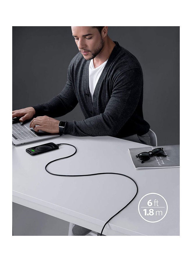 NIBEMINENT PowerLine III Flow USB-C to Lightning Cable (6ft/1.8m) Black - Image 5