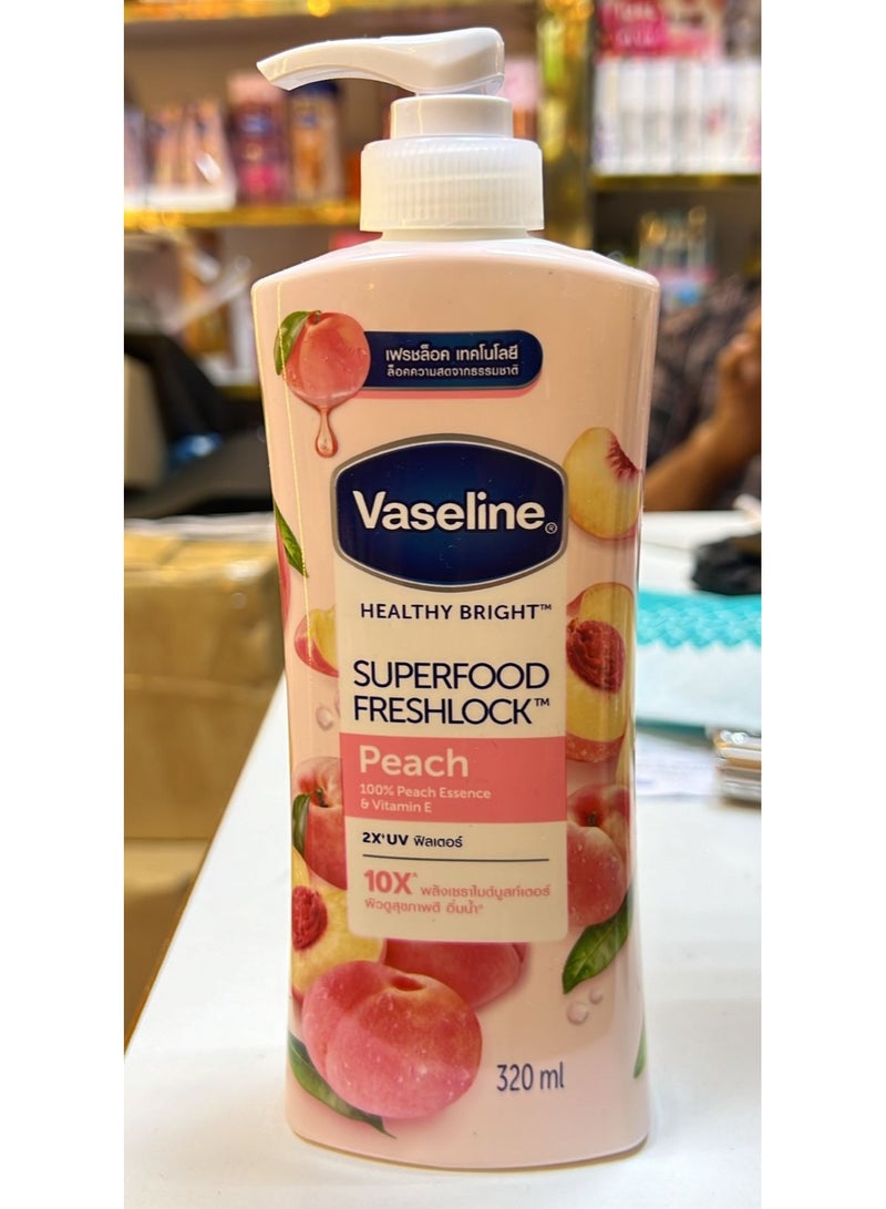 فازلين سوبر فود فريش لوك بالخوخ 320 مل