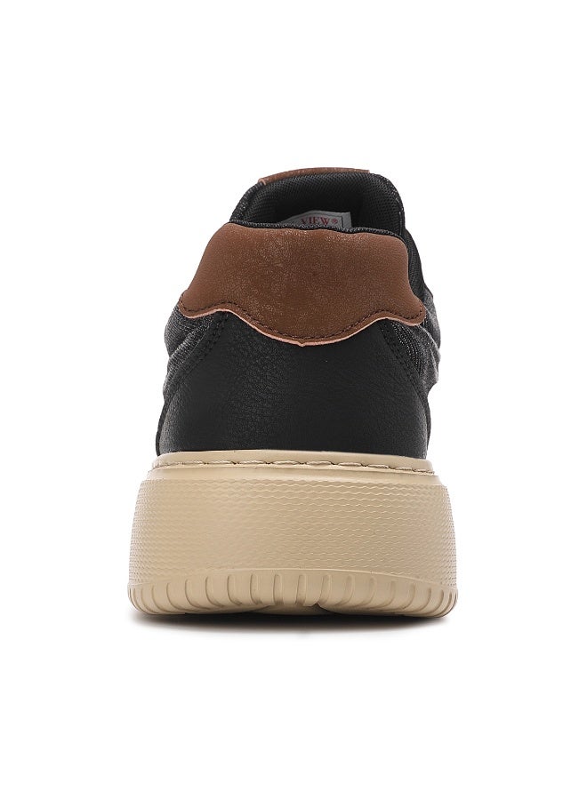 سكاي فيو أحذية SKY VIEW الرجالية العصرية من قماش الدنيم، أحذية كاجوال للرجال، أحذية رياضية خفيفة الوزن منخفضة الارتفاع، أحذية مشي خفيفة الوزن، مضادة للانزلاق - Image 3