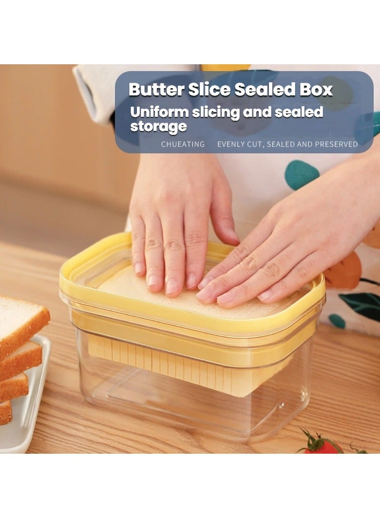 general Household cheese cheese butter storage with lid sealed box storage box butter freshness cutting box - Image 1