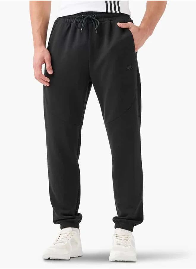 Kappa Kappa Logo Detail Joggers with Drawstring Closure and Pockets