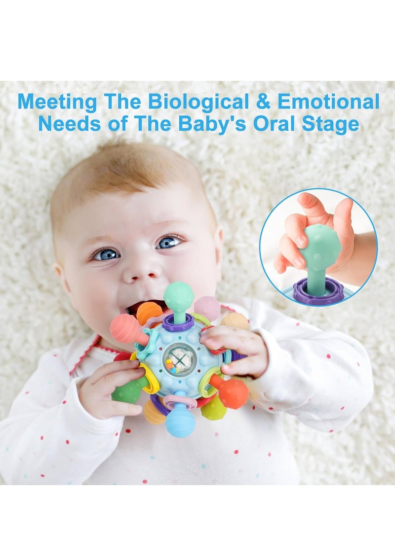 عام ألعاب الطفل مونتيسوري الحسية، ألعاب التسنين من الدرجة الغذائية للأطفال، ألعاب تعليمية تنموية للأطفال حديثي الولادة هدايا للأولاد والبنات - Image 2