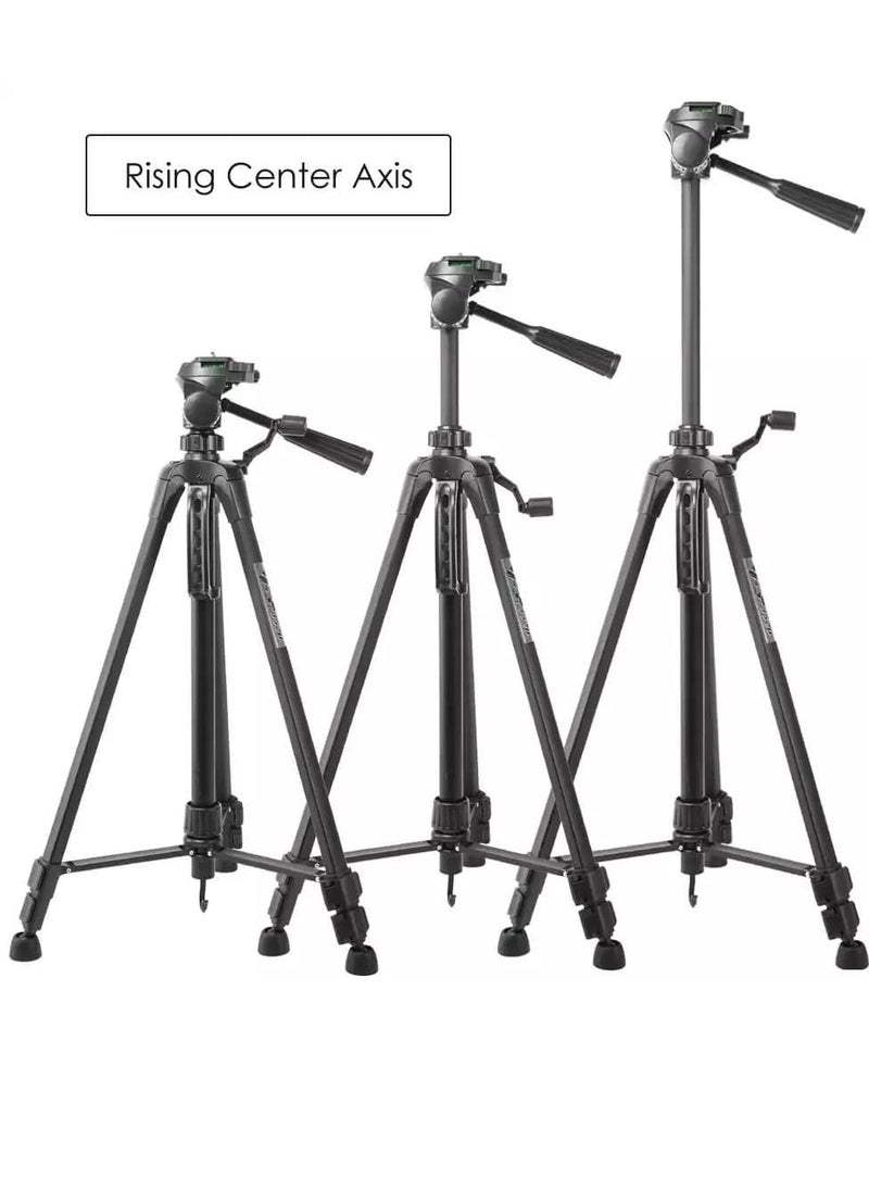 Generic - WT-3520 (55-Inch) Aluminium Tripod, Universal Lightweight Tripod with Carry Bag for All Smart Phones, Gopro, Cameras - Image 1