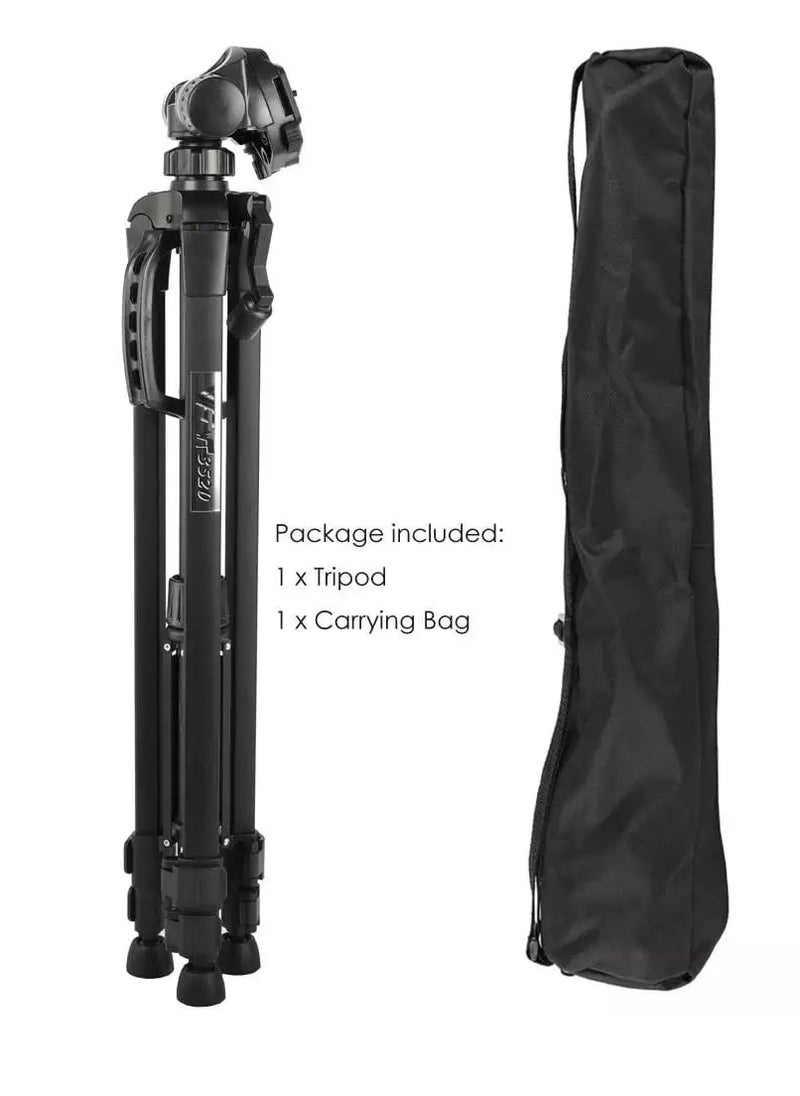 Generic - WT-3520 (55-Inch) Aluminium Tripod, Universal Lightweight Tripod with Carry Bag for All Smart Phones, Gopro, Cameras - Image 1
