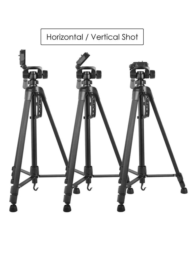 Generic - WT-3520 (55-Inch) Aluminium Tripod, Universal Lightweight Tripod with Carry Bag for All Smart Phones, Gopro, Cameras - Image 1